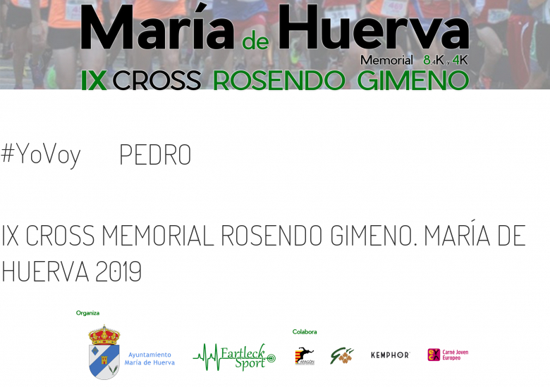 #YoVoy - PEDRO (IX CROSS MEMORIAL ROSENDO GIMENO. MARÍA DE HUERVA 2019)