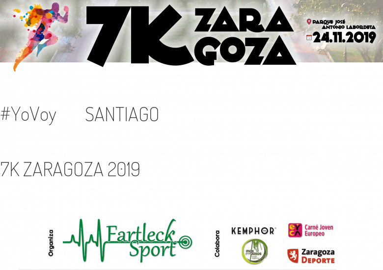 #ImGoing - SANTIAGO (7K ZARAGOZA 2019)