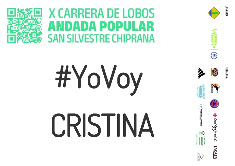 #YoVoy - CRISTINA (X CARRERA LOBOS CHIPRANA 2023)