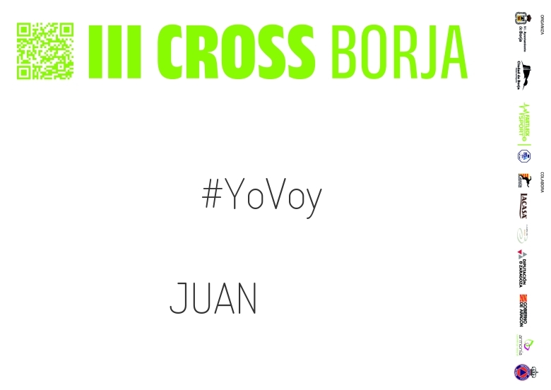 #YoVoy - JUAN (III CROSS DE BORJA 2024)