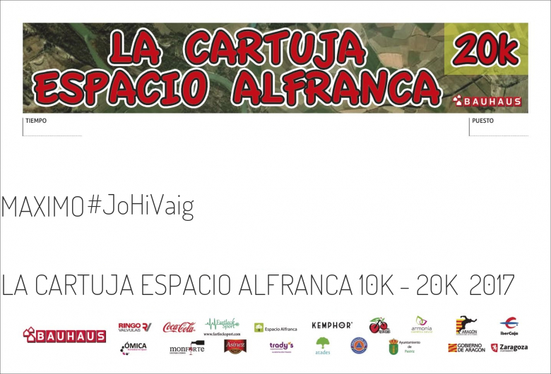 #YoVoy - MAXIMO (LA CARTUJA ESPACIO ALFRANCA 10K - 20K  2017)