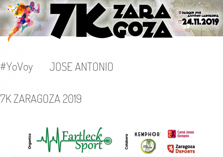 #ImGoing - JOSE ANTONIO (7K ZARAGOZA 2019)