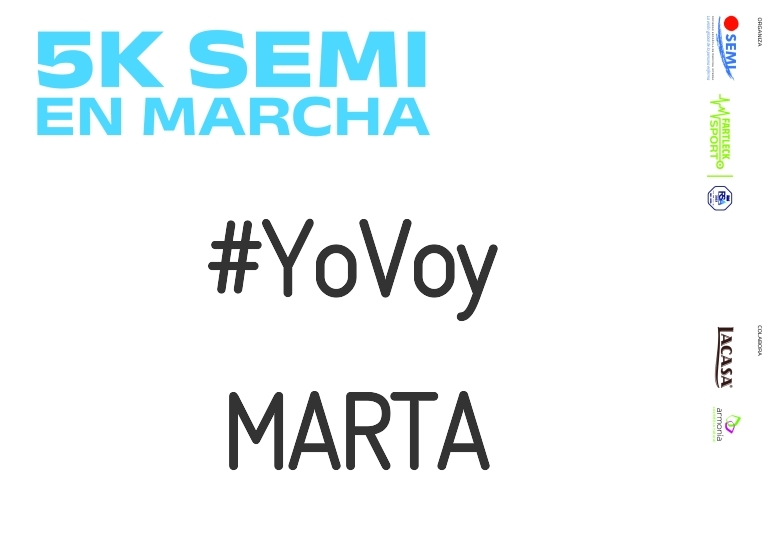 #YoVoy - MARTA (5K SEMI EN MARCHA 2023)