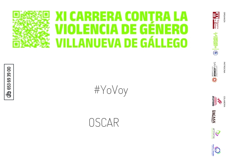 #YoVoy - OSCAR (XI CARRERA CONTRA LA VIOLENCIA DE GÉNERO VILLANUEVA DE GÁLLEGO 2025)