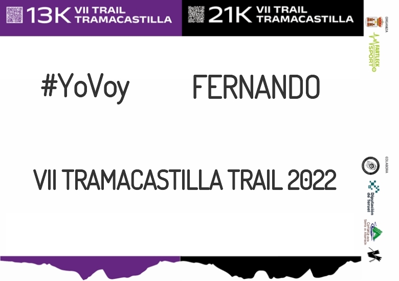 #YoVoy - FERNANDO (VII TRAMACASTILLA TRAIL 2022)