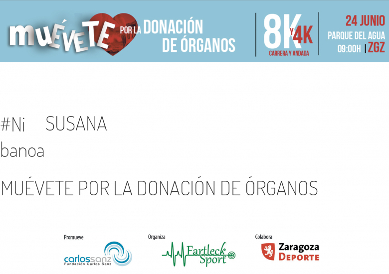 #JoHiVaig - SUSANA (MUÉVETE POR LA DONACIÓN DE ÓRGANOS)