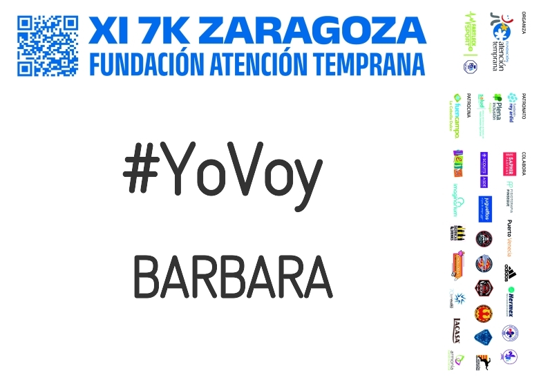 #YoVoy - BARBARA (XI 7K FUNDACIÓN ATENCIÓN TEMPRANA)