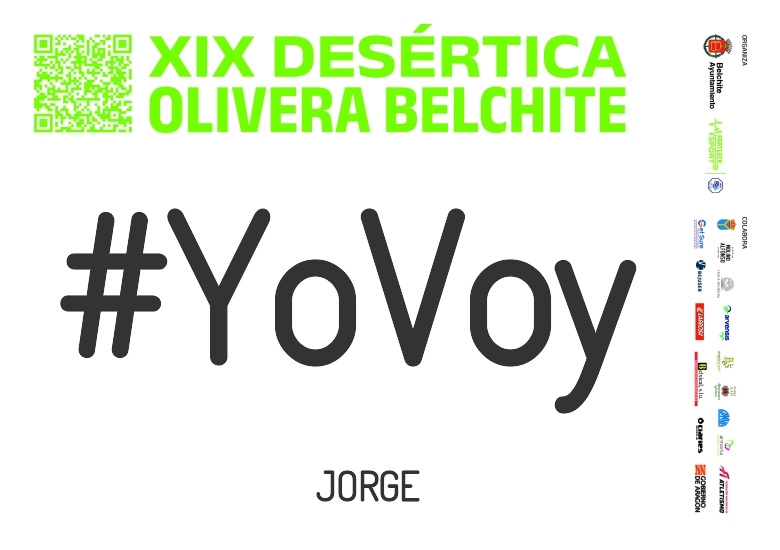 #YoVoy - JORGE (XIX DESÉRTICA OLIVERA BELCHITE 2025)