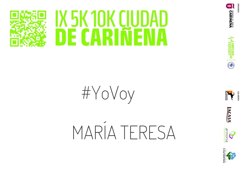 #YoVoy - MARÍA TERESA (IX 5K 10K CIUDAD DE CARIÑENA 2024)