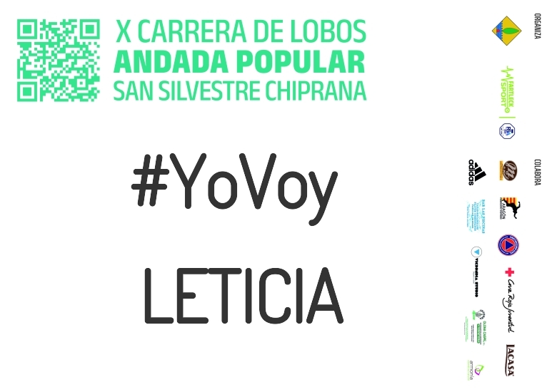 #YoVoy - LETICIA (X CARRERA LOBOS CHIPRANA 2023)