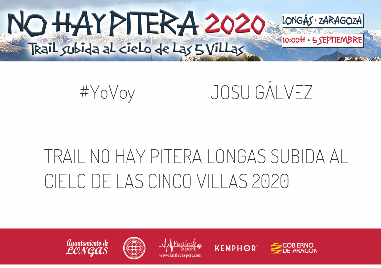 #YoVoy - JOSU GÁLVEZ (TRAIL NO HAY PITERA LONGAS SUBIDA AL CIELO DE LAS CINCO VILLAS 2020)