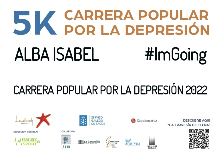 #YoVoy - ALBA ISABEL (CARRERA POPULAR POR LA DEPRESIÓN 2022)
