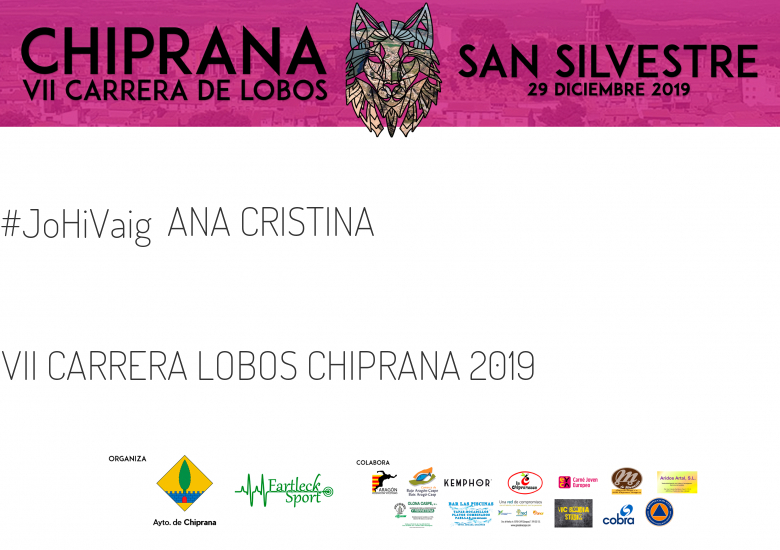 #JoHiVaig - ANA CRISTINA (VII CARRERA LOBOS CHIPRANA 2019 )
