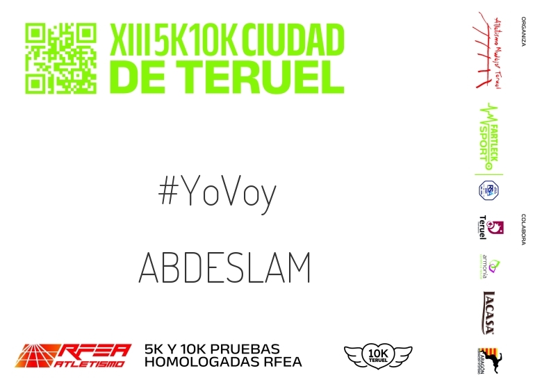 #YoVoy - ABDESLAM (10K Y 5K CIUDAD DE TERUEL 2024)