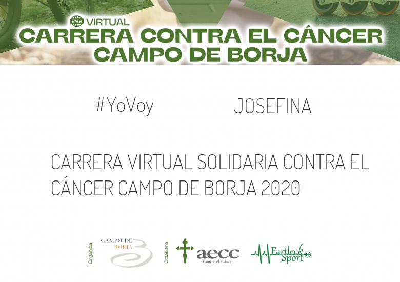 #ImGoing - JOSEFINA (CARRERA VIRTUAL SOLIDARIA CONTRA EL CÁNCER CAMPO DE BORJA 2020)