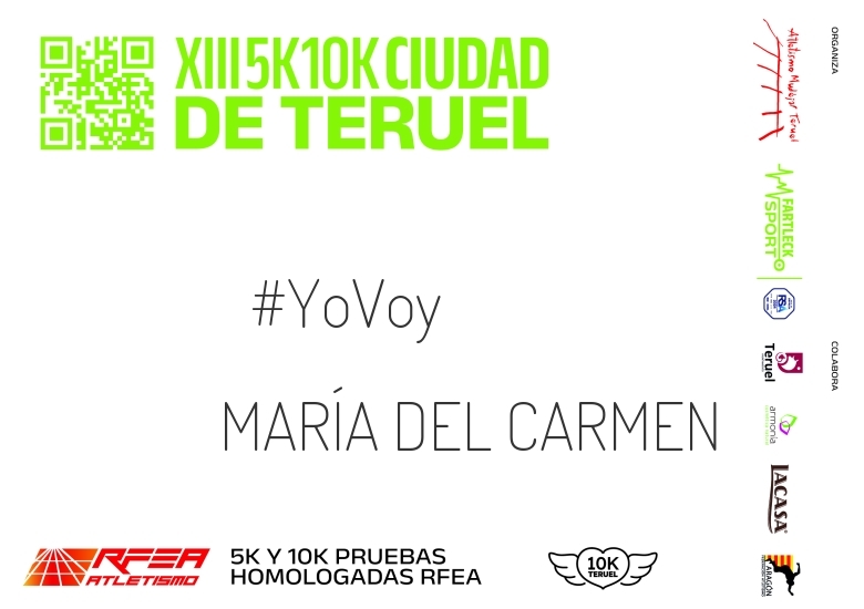 #ImGoing - MARÍA DEL CARMEN (10K Y 5K CIUDAD DE TERUEL 2024)