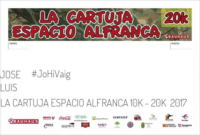 #YoVoy - JOSE LUIS (LA CARTUJA ESPACIO ALFRANCA 10K - 20K  2017)