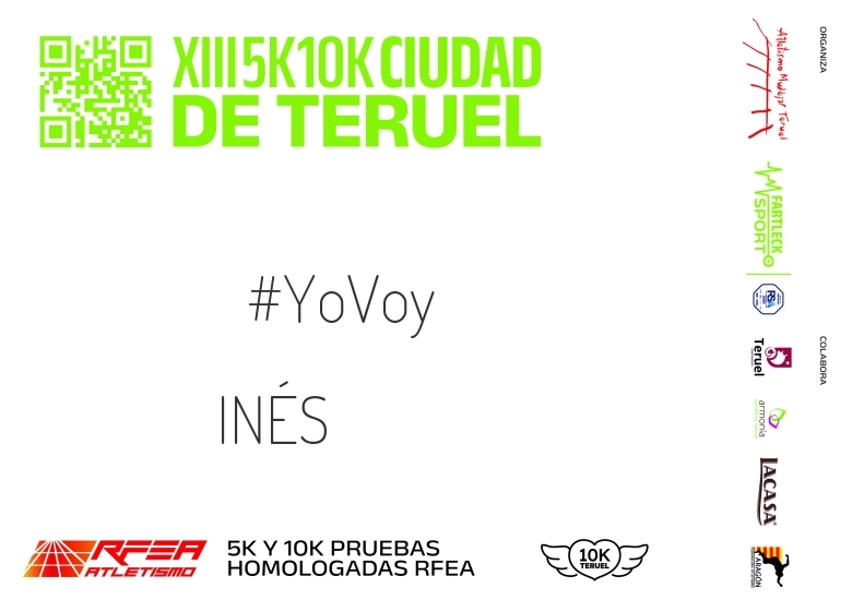 #YoVoy - INÉS (10K Y 5K CIUDAD DE TERUEL 2024)