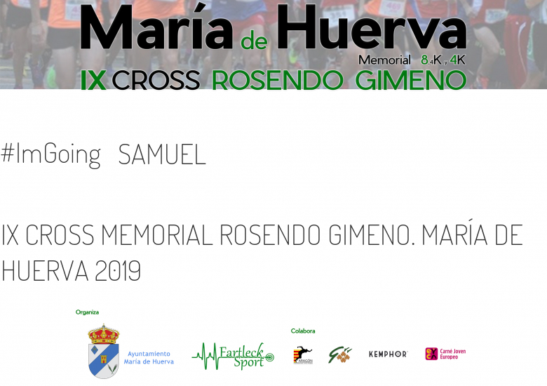 #JeVais - SAMUEL (IX CROSS MEMORIAL ROSENDO GIMENO. MARÍA DE HUERVA 2019)