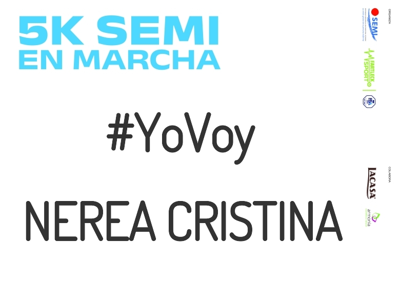#YoVoy - NEREA CRISTINA (5K SEMI EN MARCHA 2023)