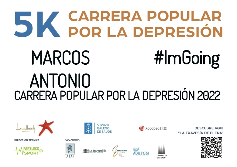 #EuVou - MARCOS ANTONIO (CARRERA POPULAR POR LA DEPRESIÓN 2022)