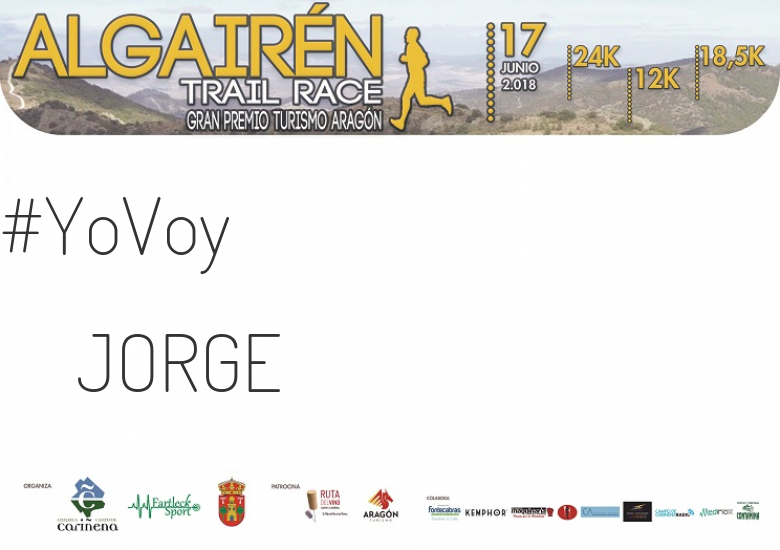 #YoVoy - JORGE (ALGAIREN TRAIL RACE  2018 )