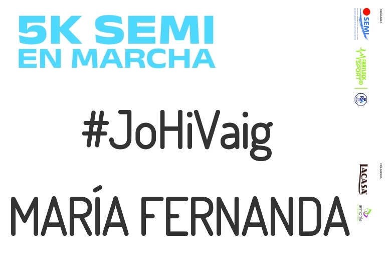 #YoVoy - MARÍA FERNANDA (5K SEMI EN MARCHA 2023)