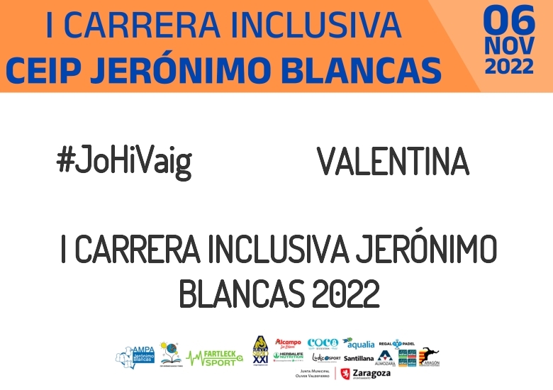 #YoVoy - VALENTINA (I CARRERA INCLUSIVA JERÓNIMO BLANCAS 2022)