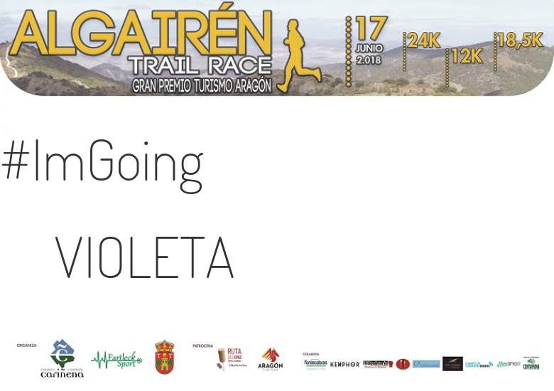 #YoVoy - VIOLETA (ALGAIREN TRAIL RACE  2018 )