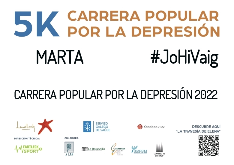 #YoVoy - MARTA (CARRERA POPULAR POR LA DEPRESIÓN 2022)
