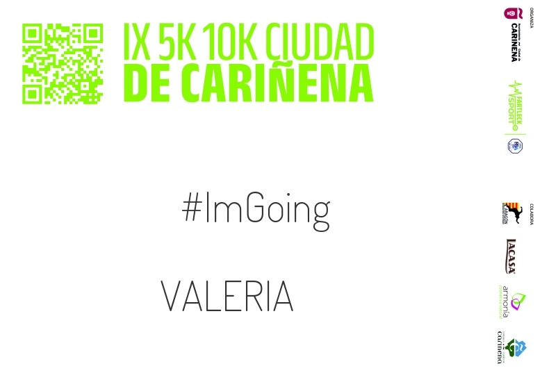 #ImGoing - VALERIA (IX 5K 10K CIUDAD DE CARIÑENA 2024)