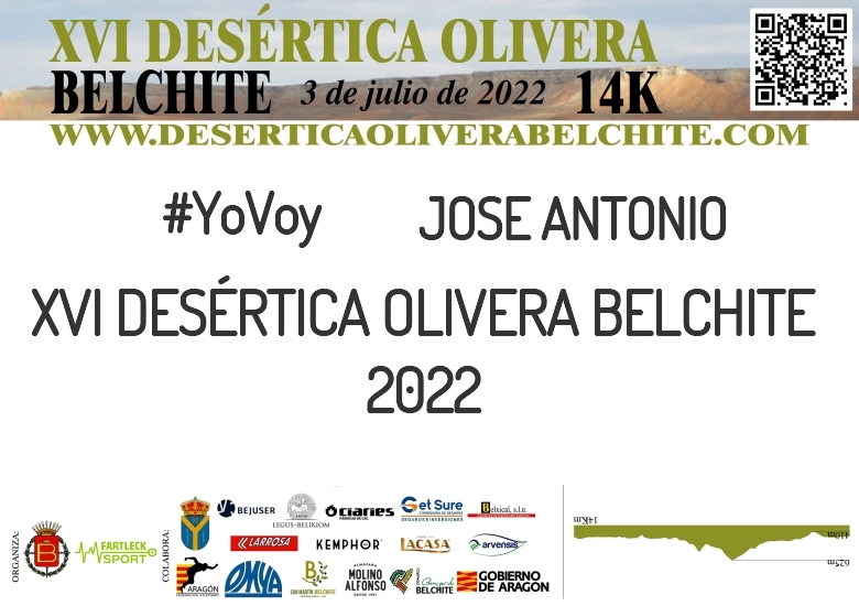 #EuVou - JOSE ANTONIO (XVI DESÉRTICA OLIVERA BELCHITE 2022 )