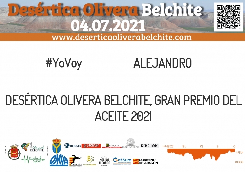 #YoVoy - ALEJANDRO (DESÉRTICA OLIVERA BELCHITE, GRAN PREMIO DEL ACEITE 2021)