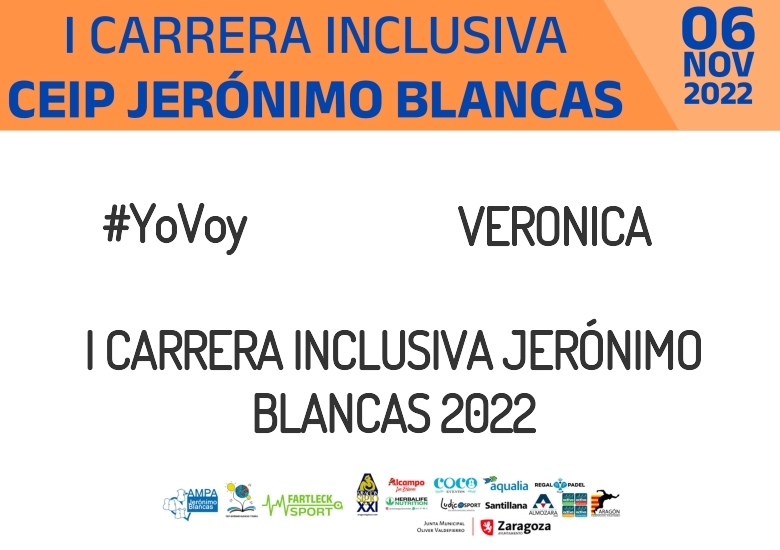 #JoHiVaig - VERONICA (I CARRERA INCLUSIVA JERÓNIMO BLANCAS 2022)