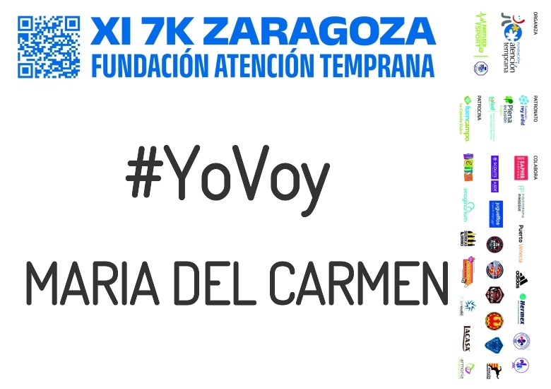 #ImGoing - MARIA DEL CARMEN (XI 7K FUNDACIÓN ATENCIÓN TEMPRANA)