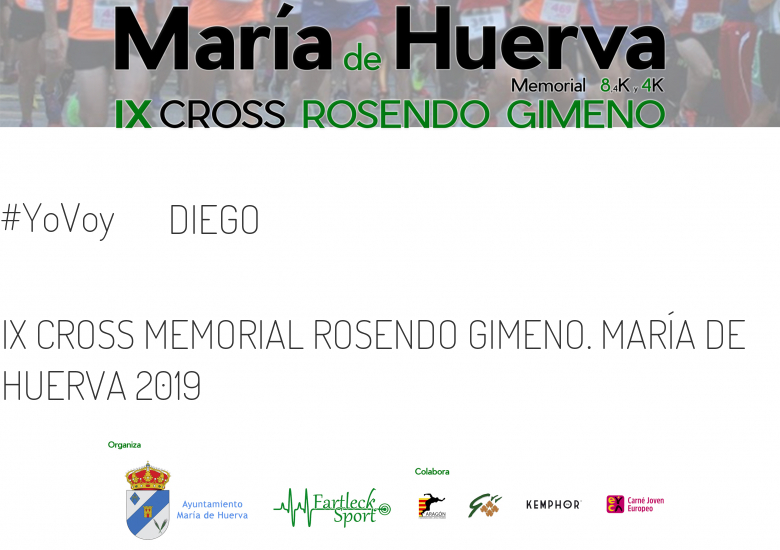 #YoVoy - DIEGO (IX CROSS MEMORIAL ROSENDO GIMENO. MARÍA DE HUERVA 2019)