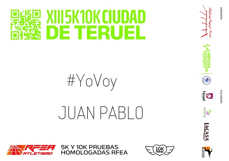 #Ni banoa - JUAN PABLO (10K Y 5K CIUDAD DE TERUEL 2024)