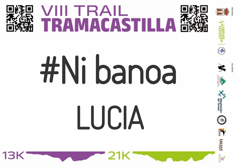#YoVoy - LUCIA (VIII TRAMACASTILLA TRAIL DESAFÍO BARRANCO HONDO 2023)