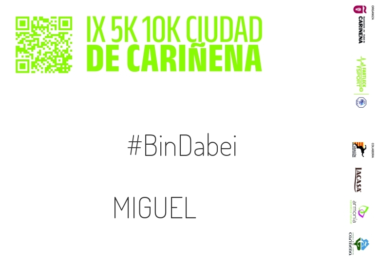 #YoVoy - MIGUEL (IX 5K 10K CIUDAD DE CARIÑENA 2024)