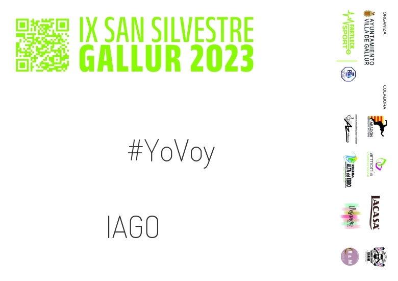 #YoVoy - IAGO (SAN SILVESTRE GALLUR 2023)