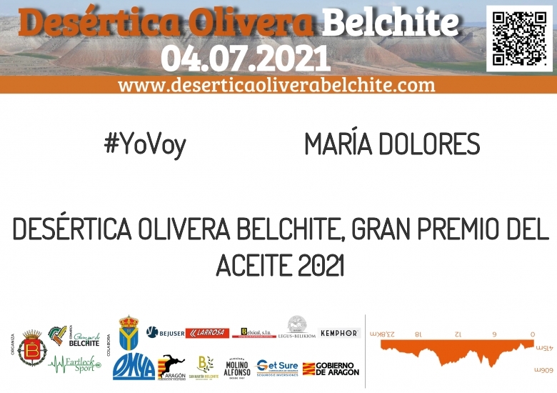 #YoVoy - MARÍA DOLORES (DESÉRTICA OLIVERA BELCHITE, GRAN PREMIO DEL ACEITE 2021)