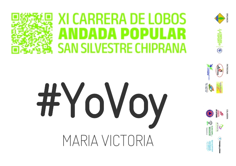 #YoVoy - MARIA VICTORIA (XI CARRERA LOBOS CHIPRANA 2024)