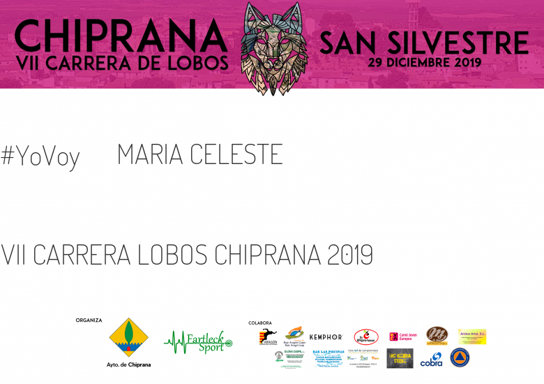 #JoHiVaig - MARIA CELESTE (VII CARRERA LOBOS CHIPRANA 2019 )