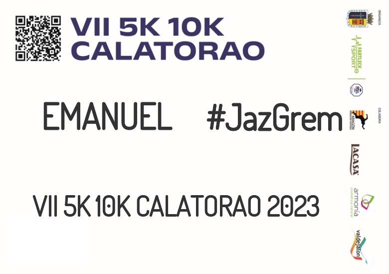 #JoHiVaig - EMANUEL (VII 5K 10K CALATORAO 2023)