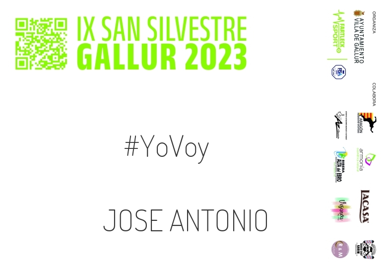 #YoVoy - JOSE ANTONIO (SAN SILVESTRE GALLUR 2023)