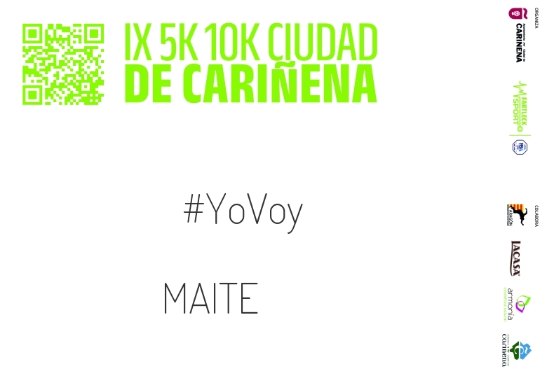 #YoVoy - MAITE (IX 5K 10K CIUDAD DE CARIÑENA 2024)