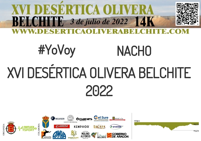 #JeVais - NACHO (XVI DESÉRTICA OLIVERA BELCHITE 2022 )