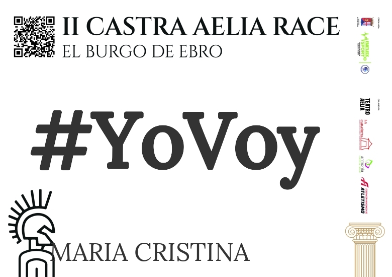 #YoVoy - MARIA CRISTINA (CASTRA AELIA RACE EL BURGO DE EBRO 2025)