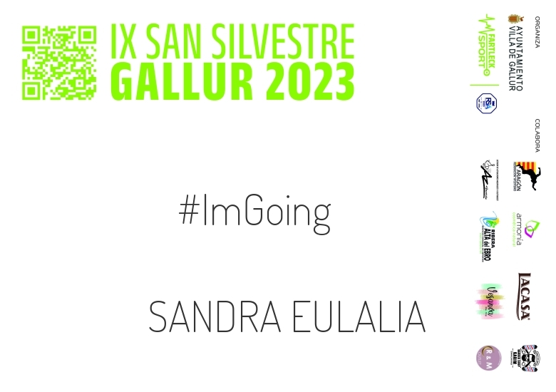 #YoVoy - SANDRA EULALIA (SAN SILVESTRE GALLUR 2023)
