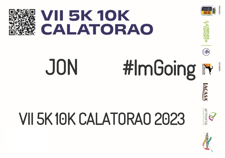 #YoVoy - JON (VII 5K 10K CALATORAO 2023)